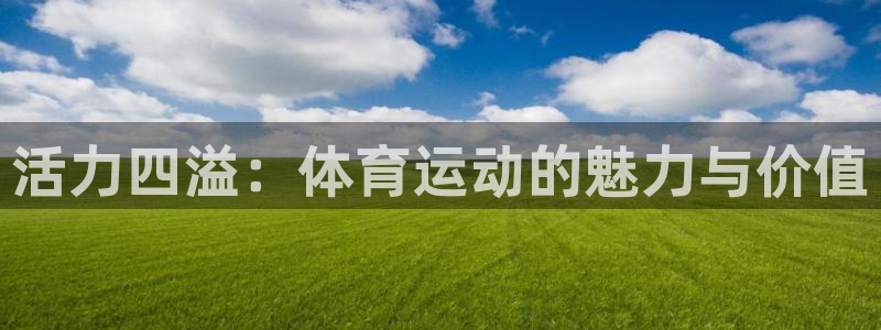 海南vsport体育官网下载:活力四溢:体育运动的魅力与价值